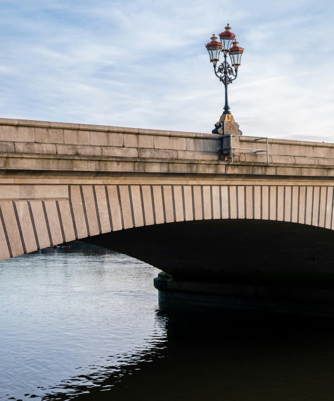 A bridge over the Thames near Karavel's Putney home