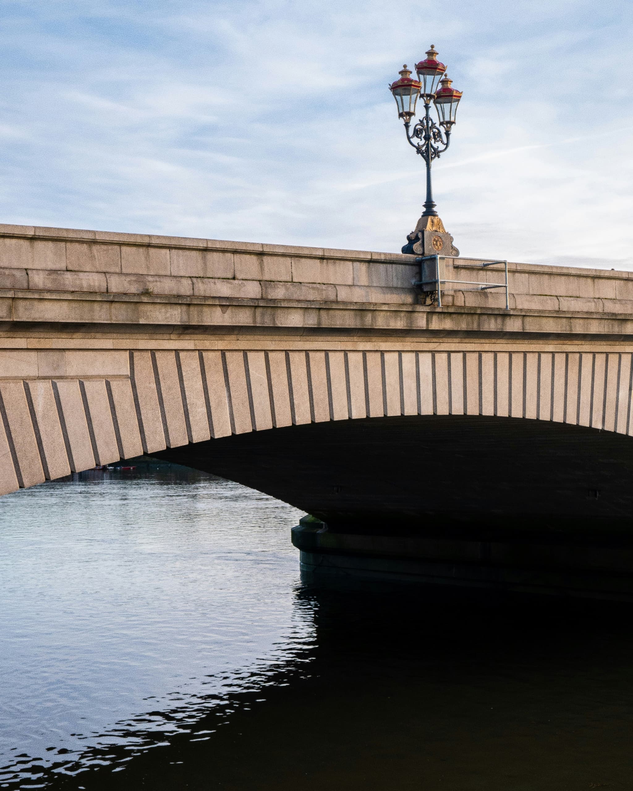A bridge over the Thames near Karavel's Putney home